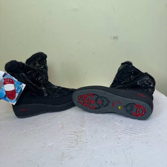 Pajar NEW Veronica Winter Boot Icegrippers Key Zip Faux Fur Waterproof Black 6.5 - Picture 13 of 16